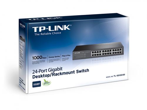 Switch 24 portas 10/100/1000 TL-SG1024D TP Link