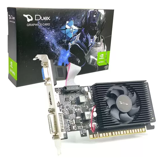 Placa de Video 1GB DDR3 64 Bits PCI-E 3.0 GT610 Duex 