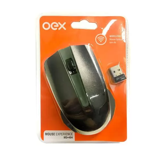 Mouse Wireless Experience MS404 Preto OEX