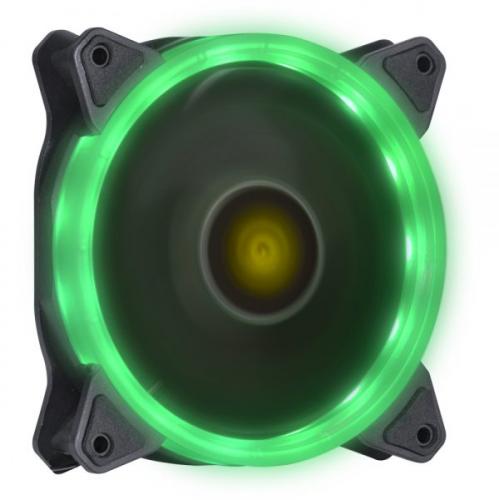 Cooler p/Gabinete FAN LED 120mm V.Ring Verde - Vinik