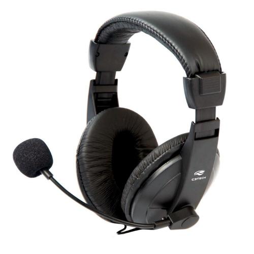 Fone Headset C3 Tech Voicer Confort Preto