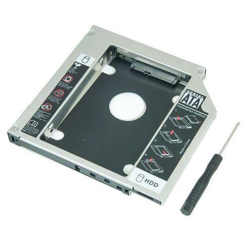 Adaptador Caddy 12,7mm HD ou SSD 2,5" p/ Notebook