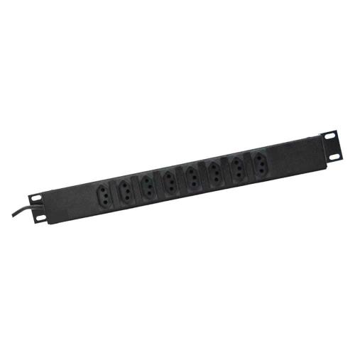 Régua 08 Tomadas Cabo 1,20m P/Rack 19" Max Eletron
