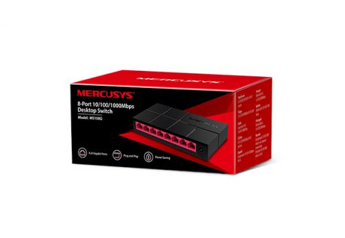 Switch Mercusys Gigabit de 8 Portas 10/100/1000 Mbps