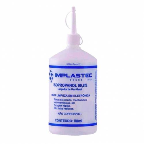 Alcool isopropilico 110 ml c/ dosador - Implastec