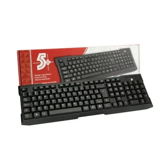 Teclado USB Office Preto 5+