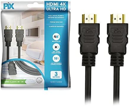 Cabo HDMI 3,00m 2.0 HDR 4K Ultra HD PIX