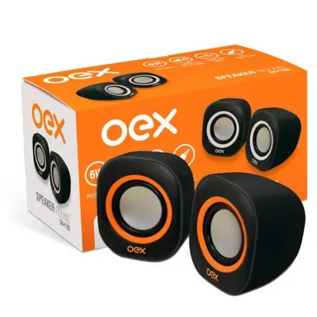 Caixa de Som 8W RoundX SK100 PT/LR OEX