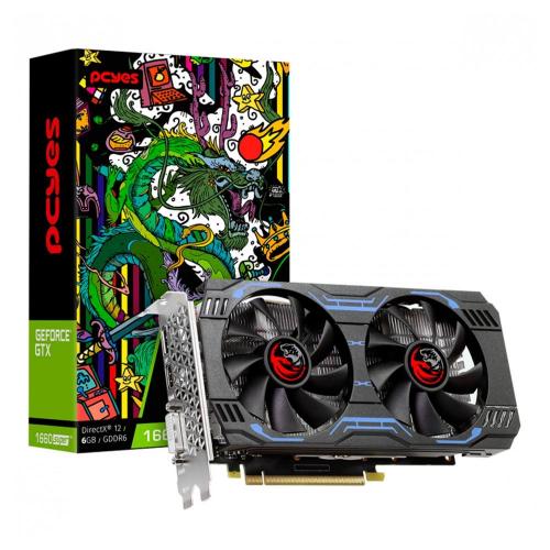 Placa de Video  6GB DDR6 192 Bits PCI-E 3.0 GTX1660Super PCYes