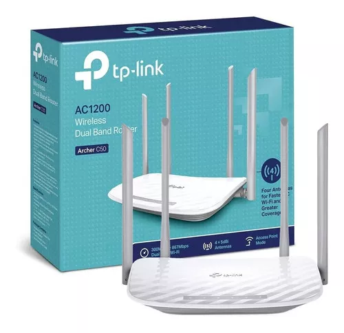 Roteador Wireless 1200Mbps Dual Band C50 W TP-Link